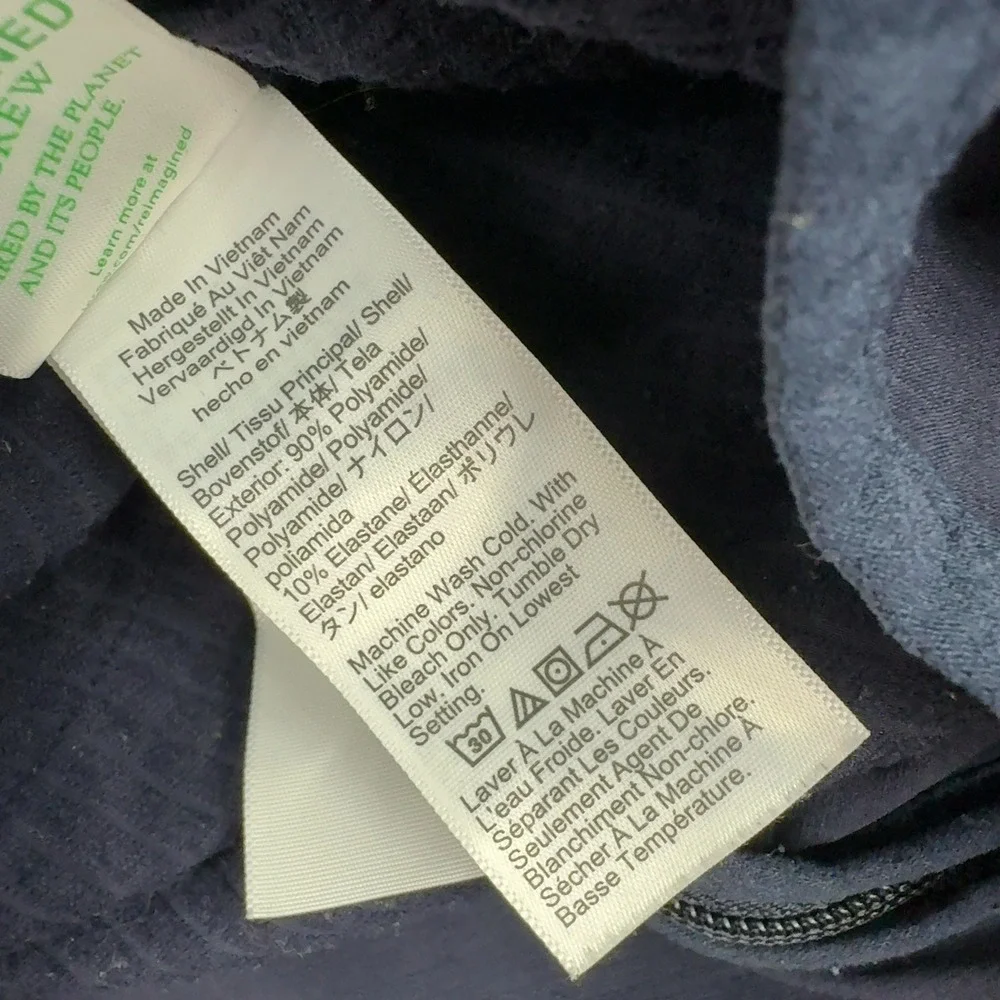 J. Crew measurements pit
